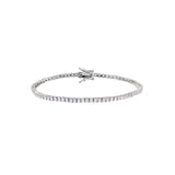 SILVER 3 mm Tennis Bracelet - 7 inch