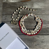 Exclusive coral handknotted necklace