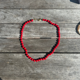 Exclusive coral handknotted necklace