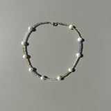 Ametrine + Citrine + Peridot Pearl Gradient Necklace