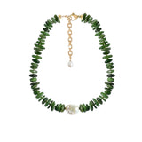 CANADIAN JADE + BAROQUE NECKLACE