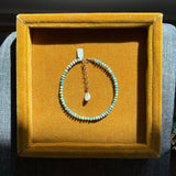 BLUE OPAL RONDELLE NECKLACE