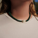 MALACHITE BAROQUE NECKLACE