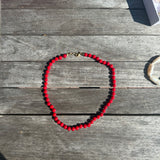 Exclusive coral handknotted necklace