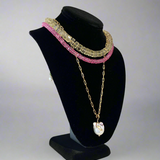 BARBIE PINK TOPAZ NECKLACE