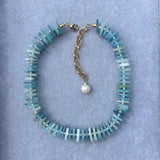 ICY AQUAMARINE GEMSTONE NECKLACE