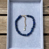 HOLIDAY LAPIS NECKLACE