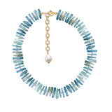 ICY AQUAMARINE GEMSTONE NECKLACE