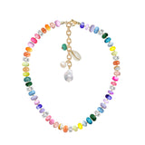 POSITANO OPAL BEADED NECKLACE WITH RONDELLE BEADS