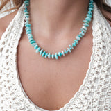 SANTORINI AMAZONITE DISC NECKLACE