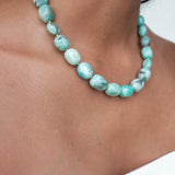 CORFU CHUNKY AMAZONITE STONE NECKLACE