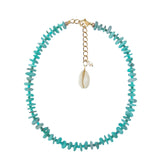 SANTORINI AMAZONITE DISC NECKLACE