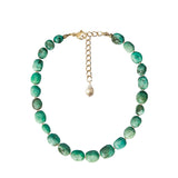 CORFU CHUNKY AMAZONITE STONE NECKLACE