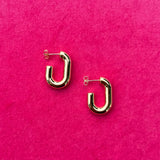 BOX HOOP EARRINGS