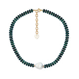 MALACHITE BAROQUE NECKLACE